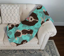 Load image into Gallery viewer, Liver English Springer Spaniel Quilted Blanket 50x60