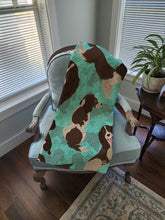 Load image into Gallery viewer, Liver English Springer Spaniel Quilted Blanket 50x60