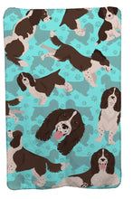Load image into Gallery viewer, Liver English Springer Spaniel Soft Travel Blanket with Bag