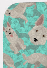 Load image into Gallery viewer, White German Shepherd Quilted Blanket 50x60