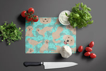 Load image into Gallery viewer, Cream Golden Retriever Glass Cutting Boards – Durable, Decorative Kitchen Art Large