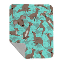 Load image into Gallery viewer, Fawn Italian Greyhound Quilted Blanket 50x60