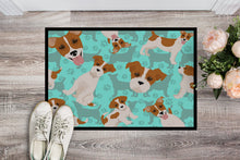Load image into Gallery viewer, Red and White Jack Russell Terrier Doormat - 24x36 Decorative Floor Mat – Indoor/Outdoor Rug with Artistic Flair