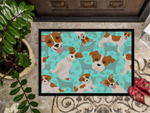 Load image into Gallery viewer, Red and White Jack Russell Terrier Doormat - 24x36 Decorative Floor Mat – Indoor/Outdoor Rug with Artistic Flair