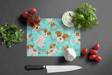 Load image into Gallery viewer, Red and White Jack Russell Terrier Glass Cutting Boards – Durable, Decorative Kitchen Art Large