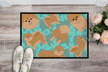 Load image into Gallery viewer, Orange Pomeranian Doormat - 24x36 Decorative Floor Mat – Indoor/Outdoor Rug with Artistic Flair