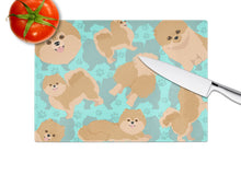 Load image into Gallery viewer, Orange Pomeranian Glass Cutting Boards – Durable, Decorative Kitchen Art Large