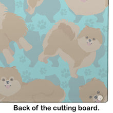 Load image into Gallery viewer, Orange Pomeranian Glass Cutting Boards – Durable, Decorative Kitchen Art Large