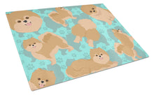Load image into Gallery viewer, Orange Pomeranian Glass Cutting Boards – Durable, Decorative Kitchen Art Large
