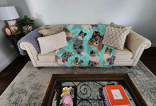Load image into Gallery viewer, Blue Merle Sheltie Quilted Blanket 50x60