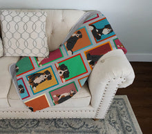 Load image into Gallery viewer, Lots of Bernese Mountain Dog Quilted Blanket 50x60