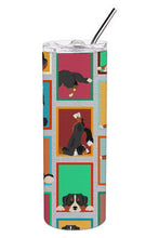 Load image into Gallery viewer, Lots of Bernese Mountain Dog Stainless Steel 20 oz Skinny Tumbler