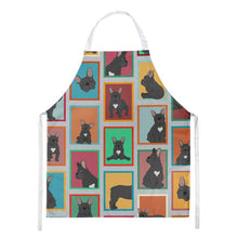 Load image into Gallery viewer, Lots of Black French Bulldog Apron – Artist-Designed Kitchen, BBQ &amp; Craft Apron