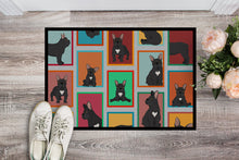 Load image into Gallery viewer, Lots of Black French Bulldog Doormat - 18x27 Decorative Floor Mat – Indoor/Outdoor Rug with Artistic Flair