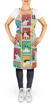 Load image into Gallery viewer, Lots of Black and White French Bulldog Apron – Artist-Designed Kitchen, BBQ &amp; Craft Apron