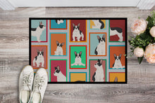 Load image into Gallery viewer, Lots of Black and White French Bulldog Doormat - 24x36 Decorative Floor Mat – Indoor/Outdoor Rug with Artistic Flair