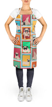 Load image into Gallery viewer, Lots of Fawn Pug Apron – Artist-Designed Kitchen, BBQ &amp; Craft Apron