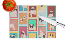 Load image into Gallery viewer, Lots of Fawn Pug Glass Cutting Boards – Durable, Decorative Kitchen Art Large
