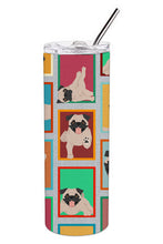 Load image into Gallery viewer, Lots of Fawn Pug Stainless Steel 20 oz Skinny Tumbler