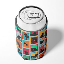 Load image into Gallery viewer, Lots of Black Pug Can or Bottle Hugger