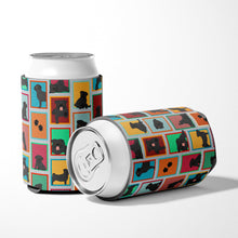 Load image into Gallery viewer, Lots of Black Pug Can or Bottle Hugger
