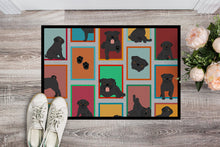 Load image into Gallery viewer, Lots of Black Pug Doormat - 24x36 Decorative Floor Mat – Indoor/Outdoor Rug with Artistic Flair