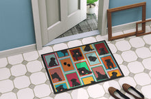 Load image into Gallery viewer, Lots of Black Pug Doormat - 24x36 Decorative Floor Mat – Indoor/Outdoor Rug with Artistic Flair