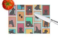 Load image into Gallery viewer, Lots of Black Pug Glass Cutting Boards – Durable, Decorative Kitchen Art Large