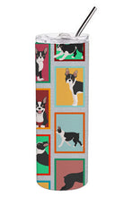 Load image into Gallery viewer, Lots of Boston Terrier Stainless Steel 20 oz Skinny Tumbler