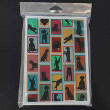 Load image into Gallery viewer, Lots of Black Labrador Retriever Greeting Cards -  Blank Note Cards – 8-Pack of Artist-Designed Cards with Envelopes