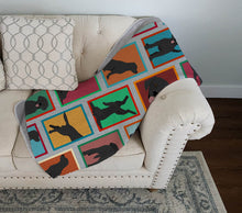 Load image into Gallery viewer, Lots of Black Labrador Retriever Quilted Blanket 50x60