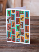 Load image into Gallery viewer, Lots of Chocolate Labrador Retriever Greeting Cards -  Blank Note Cards – 8-Pack of Artist-Designed Cards with Envelopes