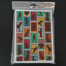 Load image into Gallery viewer, Lots of Chocolate Labrador Retriever Greeting Cards -  Blank Note Cards – 8-Pack of Artist-Designed Cards with Envelopes