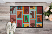 Load image into Gallery viewer, Lots of Chocolate Labrador Retriever Doormat - 24x36 Decorative Floor Mat – Indoor/Outdoor Rug with Artistic Flair