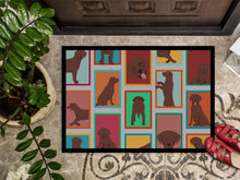 Load image into Gallery viewer, Lots of Chocolate Labrador Retriever Doormat - 24x36 Decorative Floor Mat – Indoor/Outdoor Rug with Artistic Flair