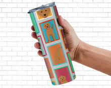 Load image into Gallery viewer, Lots of Red Fox Labrador Retriever Stainless Steel 20 oz Skinny Tumbler