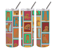 Load image into Gallery viewer, Lots of Red Fox Labrador Retriever Stainless Steel 20 oz Skinny Tumbler
