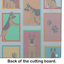 Load image into Gallery viewer, Lots of German Shepherd Glass Cutting Boards – Durable, Decorative Kitchen Art Large