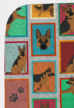 Load image into Gallery viewer, Lots of German Shepherd Quilted Blanket 50x60