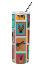 Load image into Gallery viewer, Lots of German Shepherd Stainless Steel 20 oz Skinny Tumbler