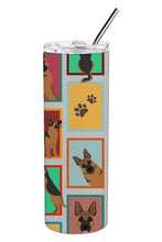 Load image into Gallery viewer, Lots of German Shepherd Stainless Steel 20 oz Skinny Tumbler