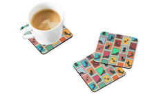 Load image into Gallery viewer, Lots of Longhaired Black Tan Dachshund Foam Coaster