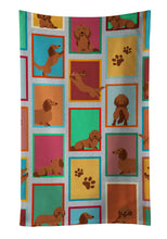 Load image into Gallery viewer, Lots of Longhaired Red Dachshund Kitchen Towel
