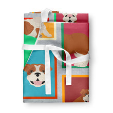 Load image into Gallery viewer, Lots of Red and White English Bulldog Apron – Artist-Designed Kitchen, BBQ &amp; Craft Apron