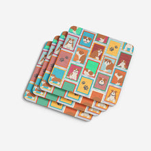 Load image into Gallery viewer, Lots of Red and White English Bulldog Foam Coaster