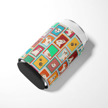 Load image into Gallery viewer, Lots of Piebald English Bulldog Can or Bottle Hugger