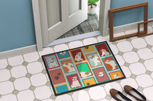 Load image into Gallery viewer, Lots of Piebald English Bulldog Doormat - 24x36 Decorative Floor Mat – Indoor/Outdoor Rug with Artistic Flair
