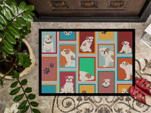 Load image into Gallery viewer, Lots of Piebald English Bulldog Doormat - 18x27 Decorative Floor Mat – Indoor/Outdoor Rug with Artistic Flair