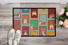 Load image into Gallery viewer, Lots of Red and White Pembroke Corgi Doormat - 24x36 Decorative Floor Mat – Indoor/Outdoor Rug with Artistic Flair