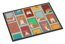 Load image into Gallery viewer, Lots of Red and White Pembroke Corgi Doormat - 24x36 Decorative Floor Mat – Indoor/Outdoor Rug with Artistic Flair